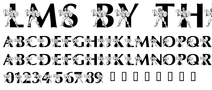 LMS By The Power of Grayskull font
